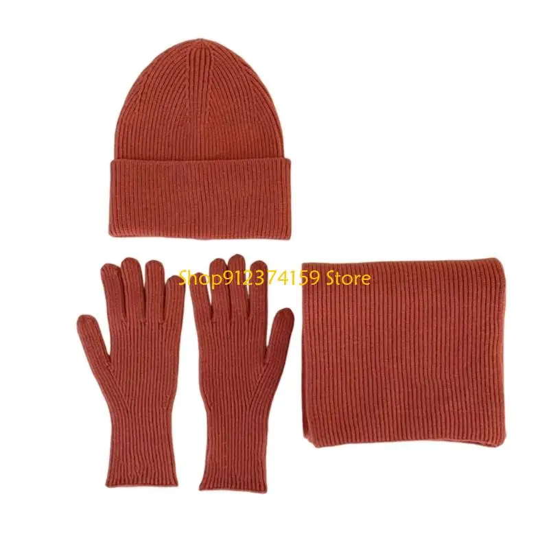 G5AE Knitted Headwear Acrylic Fibre Hat Scarf Gloves Set Winter Accessories Headwear
G5AE Knitted Headwear Acrylic Fibre Hat Scarf Gloves Set Winter Accessories Headwear
