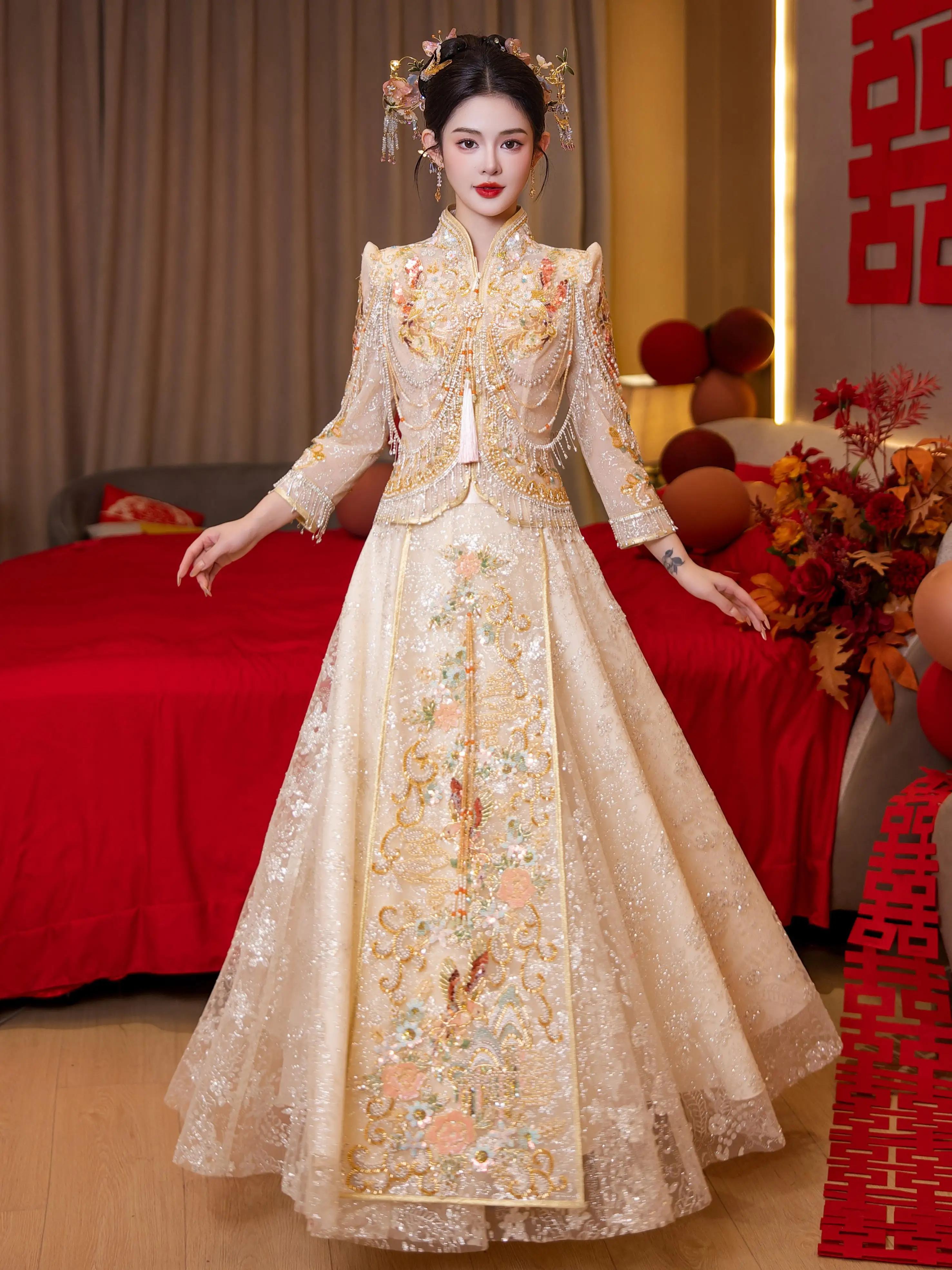 Шампанское Xiuhe, одежда для невесты, расширенная роскошь для тяжелой промышленности, новинка 2025, свадебный наряд и платье, одежда в китайском стиле
Шампанское Xiuhe, одежда для невесты, расширенная роскошь для тяжелой промышленности, новинка 2025, свадебный наряд и платье, одежда в китайском стиле