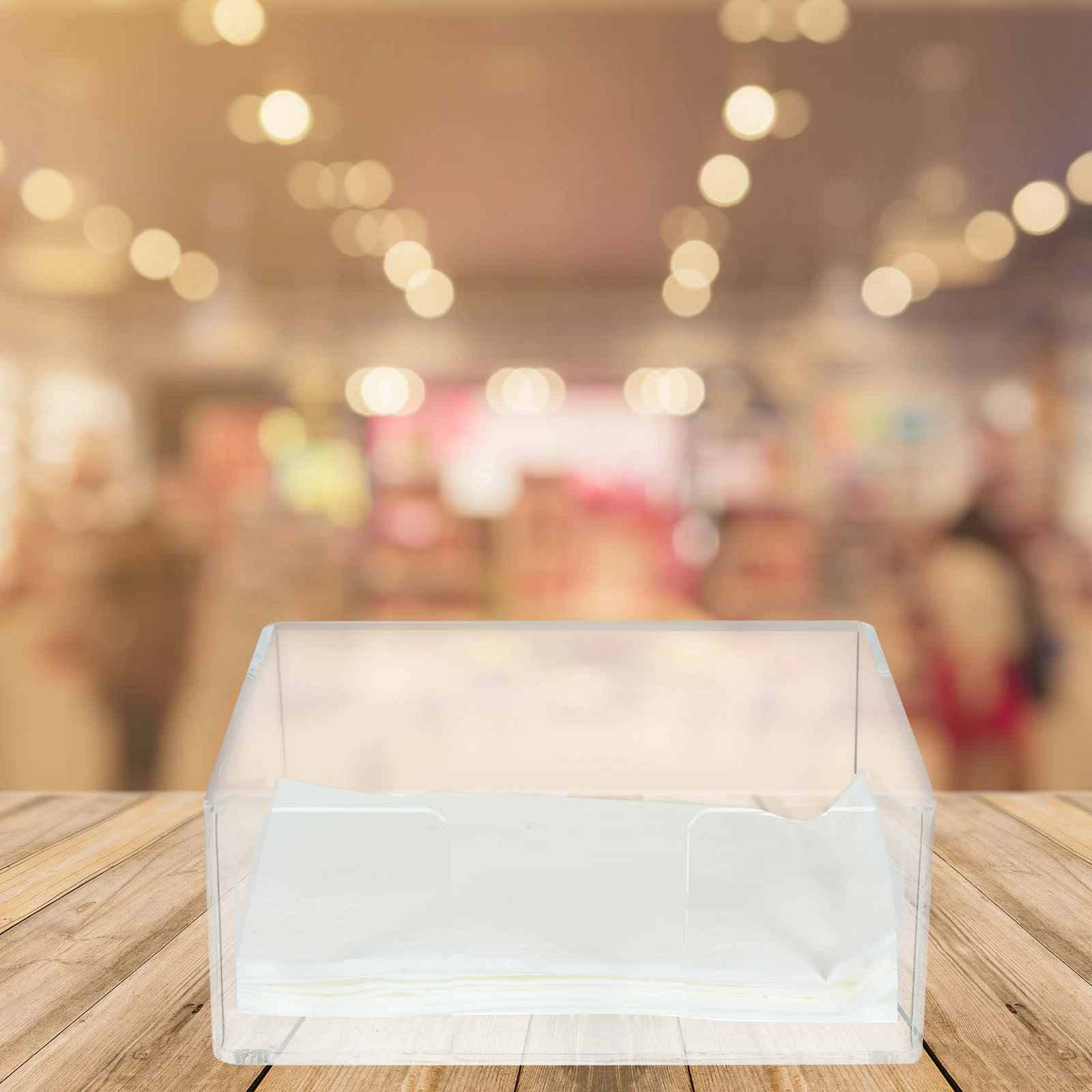 Clear Acrylic Napkin Holder Stand, Transparent Tissue Box for Table Dining, Small Space-Saving Paper Napkin for Home
Clear Acrylic Napkin Holder Stand, Transparent Tissue Box for Table Dining, Small Space-Saving Paper Napkin for Home