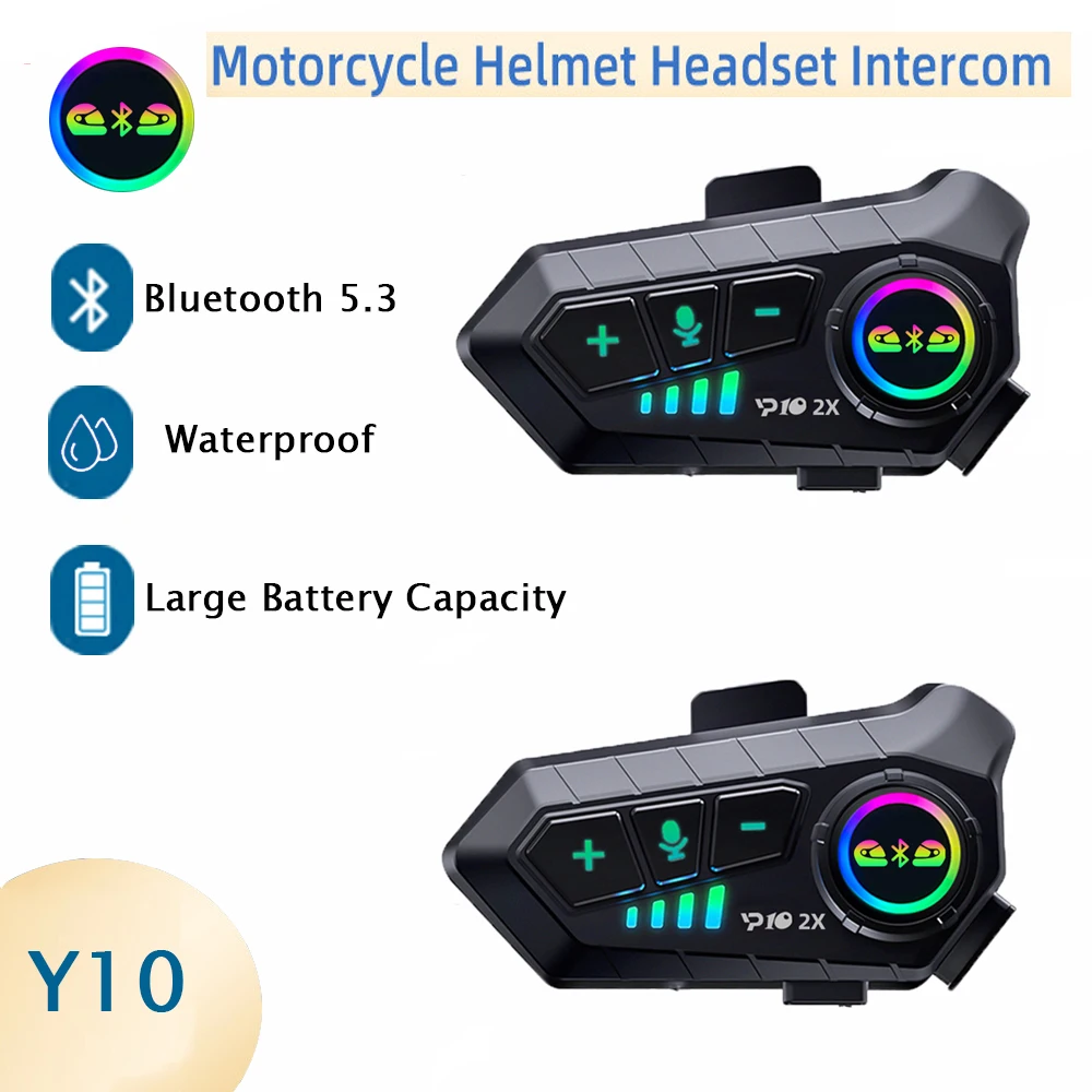 YP10 Motorcycle Helmet Intercom Bluetooth Headset Handsfree Call Kit Support 2 Riders BT 5.3 Bicycle Cycling Helmet Interphone
YP10 Motorcycle Helmet Intercom Bluetooth Headset Handsfree Call Kit Support 2 Riders BT 5.3 Bicycle Cycling Helmet Interphone
