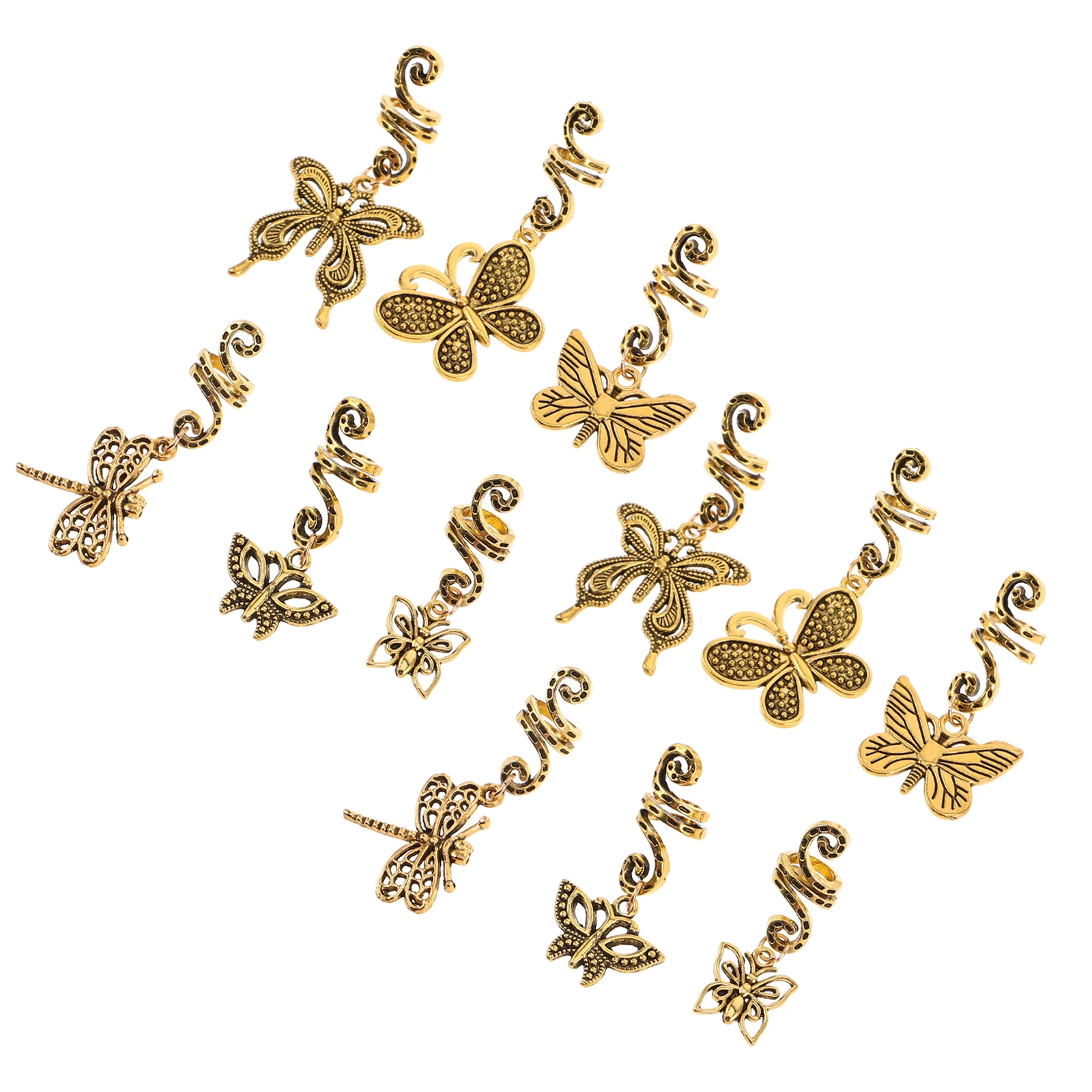 12pcs Vintage Hair Accessories Combination Lightweight Alloy Butterfly Cuffs Styling Rings Hair Ornaments Durable Structure Easy
12pcs Vintage Hair Accessories Combination Lightweight Alloy Butterfly Cuffs Styling Rings Hair Ornaments Durable Structure Easy