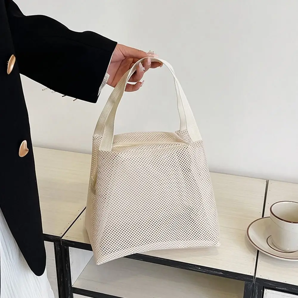 Casual Mesh Tote Beach Bag Large Capacity Portable Cosmetic Zipper Pouch Solid Color Zipper Toiltery Makeup Bag Travel
Casual Mesh Tote Beach Bag Large Capacity Portable Cosmetic Zipper Pouch Solid Color Zipper Toiltery Makeup Bag Travel