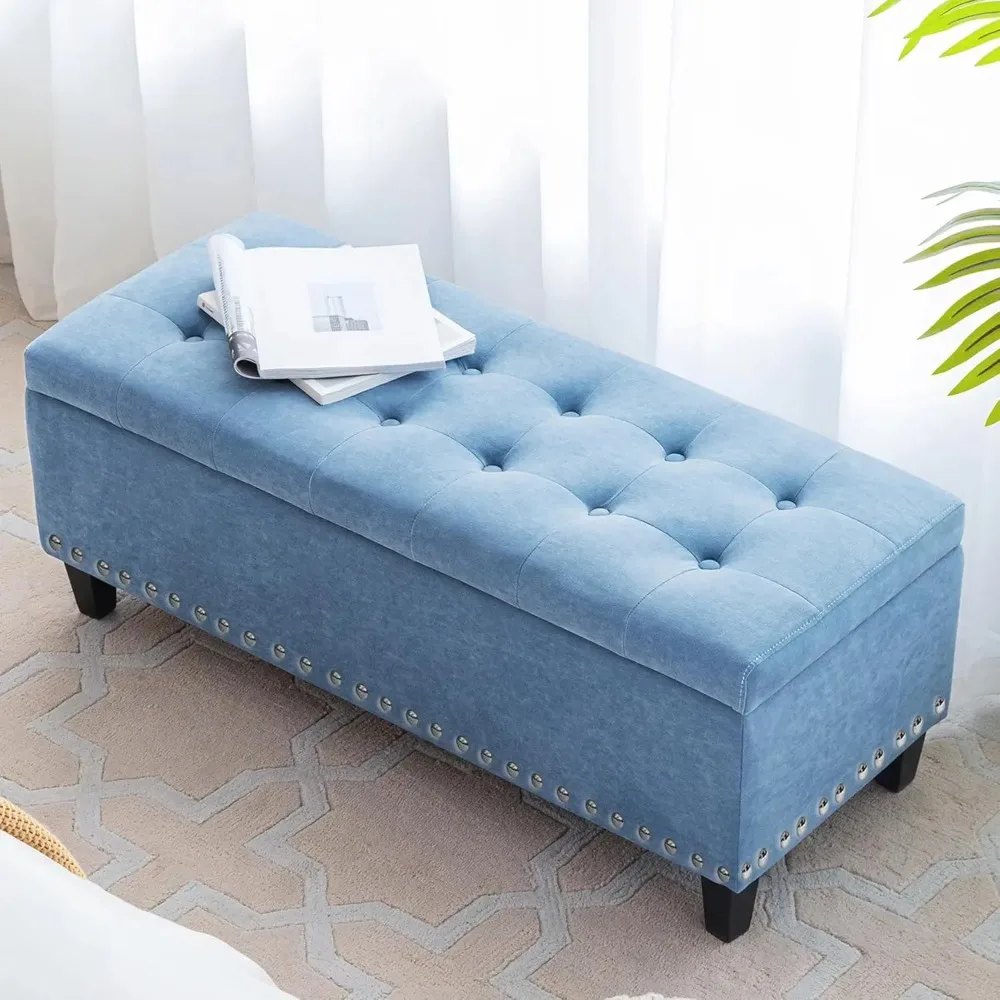 41-inch Storage Ottoman, Upholstered Fabric Storage Bench with Button-Tufted,Window Ottoman Bench for Bedroom, Entryway, L
41-inch Storage Ottoman, Upholstered Fabric Storage Bench with Button-Tufted,Window Ottoman Bench for Bedroom, Entryway, L
