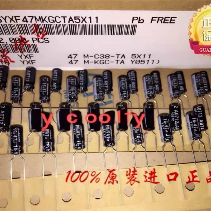 200 шт./лот, 16 В, 47 мкФ, 5x11, алюминиевый электролитический конденсатор
200 шт./лот, 16 В, 47 мкФ, 5x11, алюминиевый электролитический конденсатор