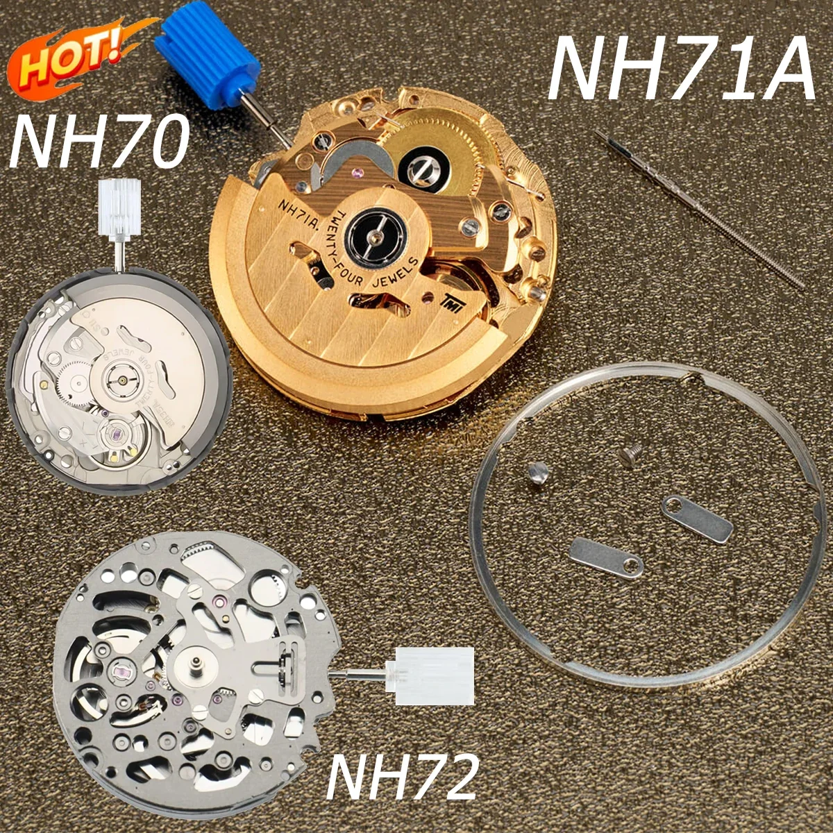Японский оригинальный NH71 NH72 NH70 высокоточный скелетонизированный механизм с автоматическим автоподзаводом, 24 камня, детали для модификации механизма
Японский оригинальный NH71 NH72 NH70 высокоточный скелетонизированный механизм с автоматическим автоподзаводом, 24 камня, детали для модификации механизма