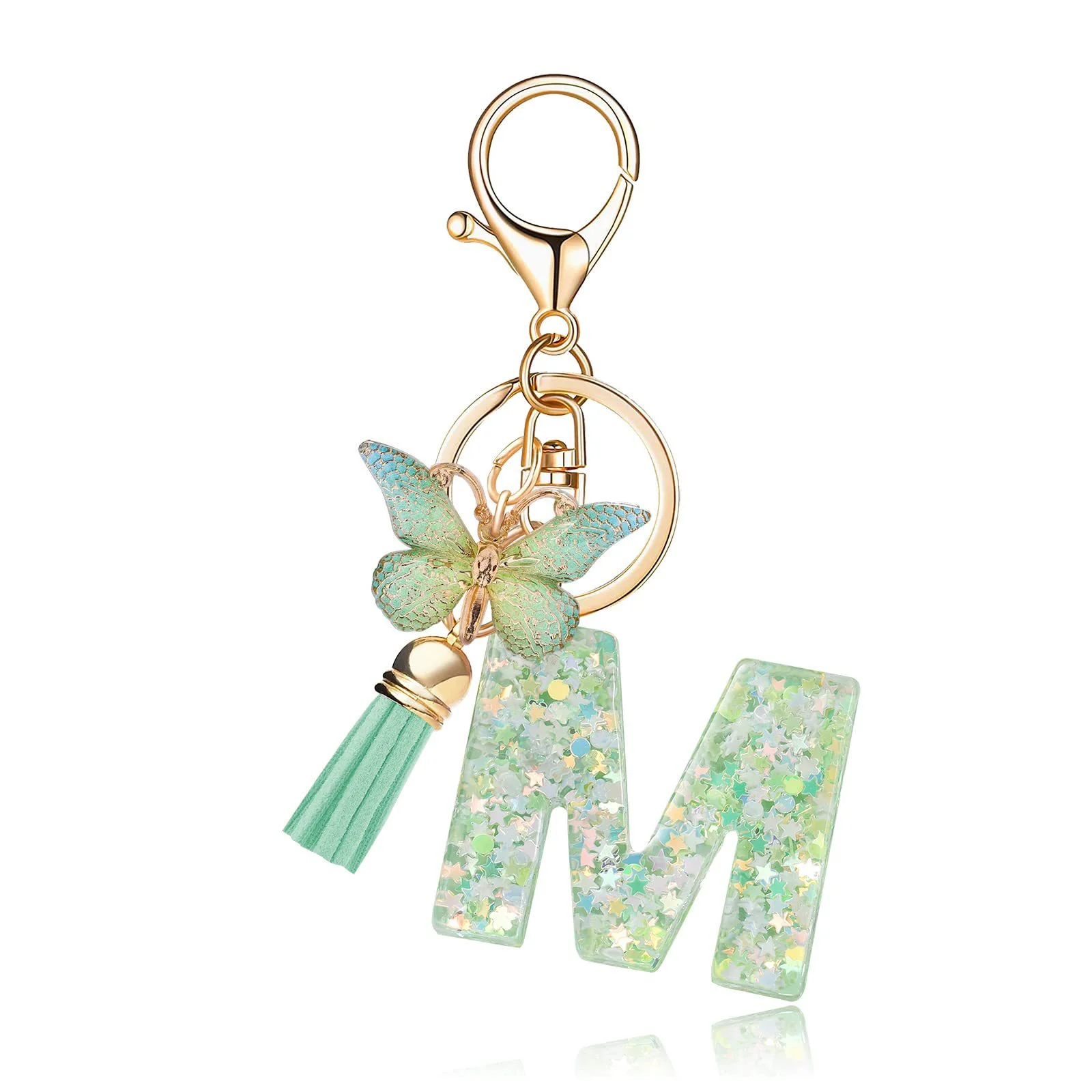Personalized Resin Butterfly Keychain Letter Pendant Cute Gift for Women Bag Charm & Car Key Accessory
Personalized Resin Butterfly Keychain Letter Pendant Cute Gift for Women Bag Charm & Car Key Accessory