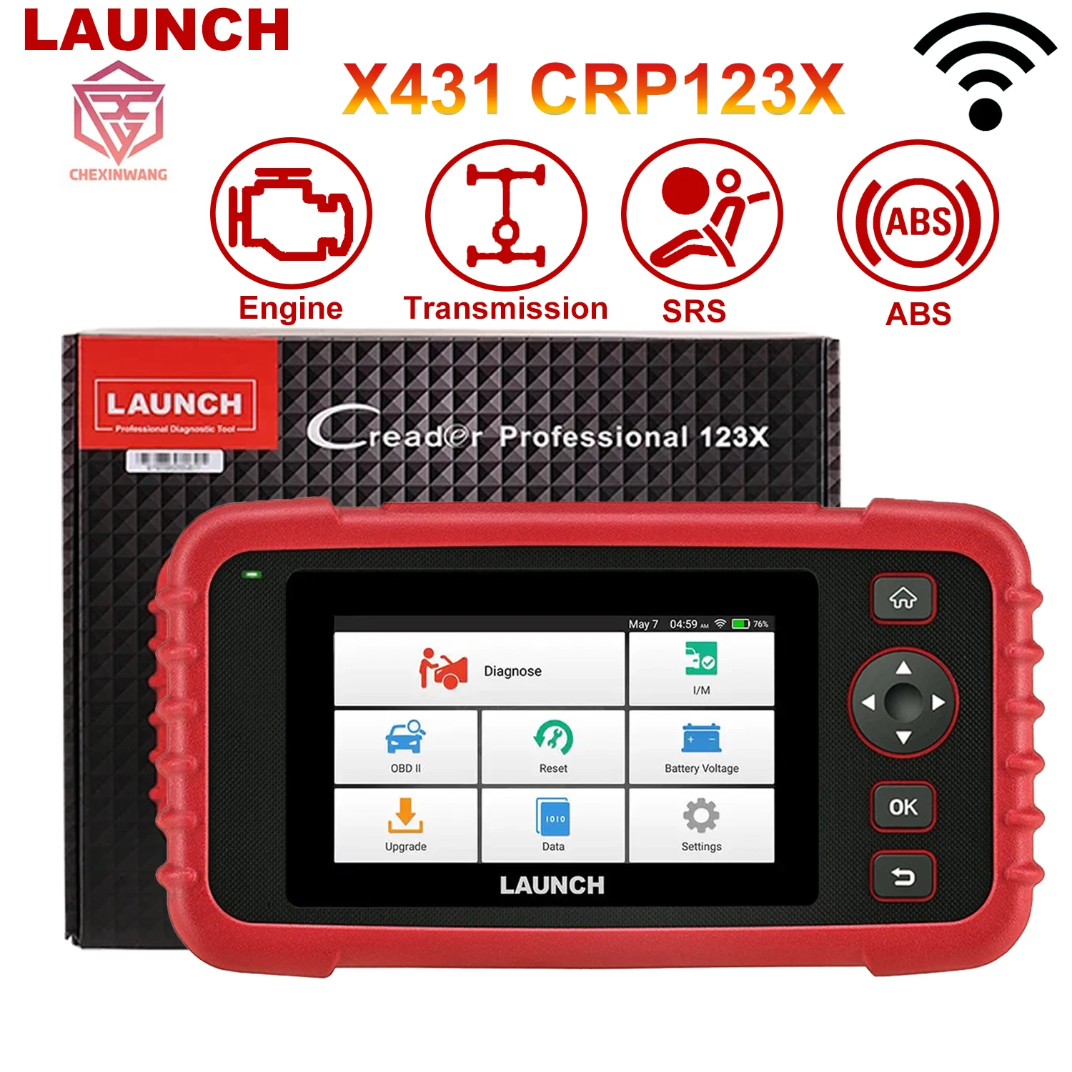 Диагностический сканер LAUNCH X431 CRP123X, прибор для диагностики автомобиля, с Wi-Fi обновлением, для чтения кодов трансмиссии двигателя ABS SRS
Диагностический сканер LAUNCH X431 CRP123X, прибор для диагностики автомобиля, с Wi-Fi обновлением, для чтения кодов трансмиссии двигателя ABS SRS