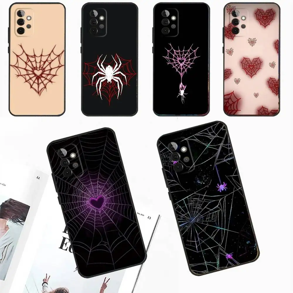 Cool S-Spider Web H-Heart Phone Case For Samsung Galaxy A13,A21s,A22,A31,A32,A52,A53,A71,A80,A91 Soft Black Phone Cover
Cool S-Spider Web H-Heart Phone Case For Samsung Galaxy A13,A21s,A22,A31,A32,A52,A53,A71,A80,A91 Soft Black Phone Cover