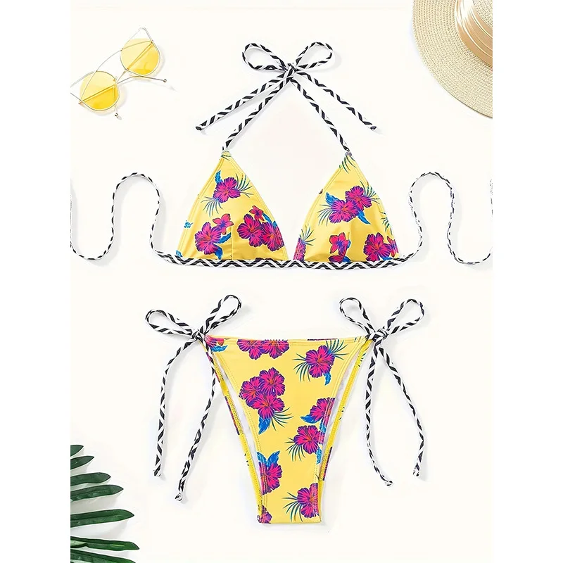 2025 Printed Two-Piece Swimsuit Sexy Bikini European and American New Hot-Selling Tight-Fitting Gathered Deep V Backless Swi
2025 Printed Two-Piece Swimsuit Sexy Bikini European and American New Hot-Selling Tight-Fitting Gathered Deep V Backless Swi