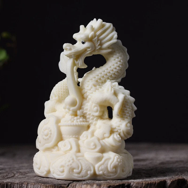 Mascot Little White Dragon Decorative Statue Resin Art Sculpture Chinese mythical animals Home Room Office Fortune Decoration
Mascot Little White Dragon Decorative Statue Resin Art Sculpture Chinese mythical animals Home Room Office Fortune Decoration