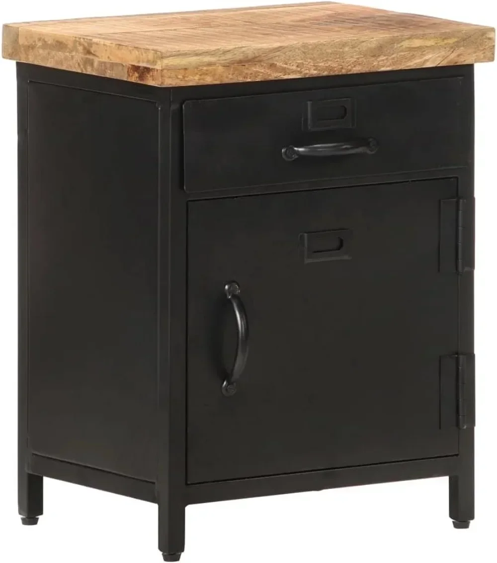 End Table with Cupboard and Drawer, Side Table, Steel Frame,Bedroom, Industrial,Bedside Cabinet 15.7"x11.8"x20.5"
End Table with Cupboard and Drawer, Side Table, Steel Frame,Bedroom, Industrial,Bedside Cabinet 15.7"x11.8"x20.5"