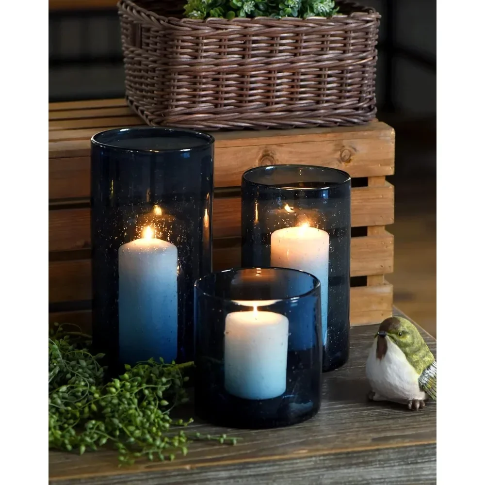Candle Holder Glass Hurricane Candle Holders for Pillar Hand Blown Blue Cylinder Vases Table Decoration Centerpiece Floral Vases
Candle Holder Glass Hurricane Candle Holders for Pillar Hand Blown Blue Cylinder Vases Table Decoration Centerpiece Floral Vases