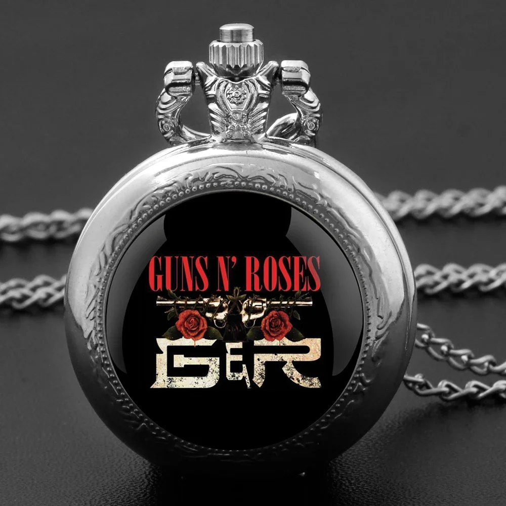 Guns N Roses Rock Vintage Glass Dome Quartz Pocket Watch Chain Linked Timepiece Pendant Ideal for Men Women Children As Gifts
Guns N Roses Rock Vintage Glass Dome Quartz Pocket Watch Chain Linked Timepiece Pendant Ideal for Men Women Children As Gifts