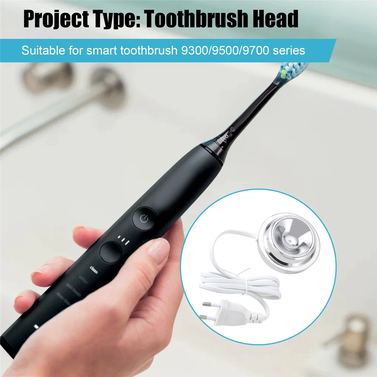 for Philips Sonicare DiamonClean Toothbrush Charger CBA1001 ELectric Toothbrush 9300/9500/9700 Series W/O Box EU Plug
for Philips Sonicare DiamonClean Toothbrush Charger CBA1001 ELectric Toothbrush 9300/9500/9700 Series W/O Box EU Plug