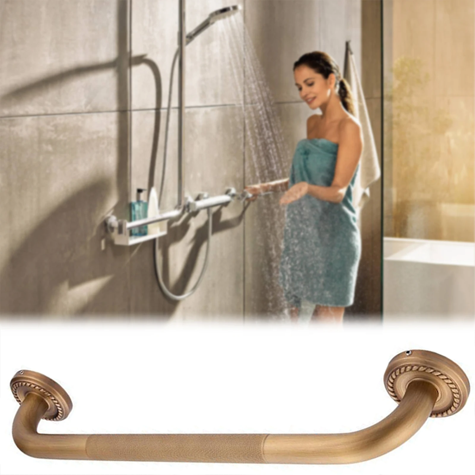Textured Grab Bar For Bathtubs Non Slip Copper Shower Wall Mounted Safety Handrail Bathtubs Balance Assist Handle Hand Rail
Textured Grab Bar For Bathtubs Non Slip Copper Shower Wall Mounted Safety Handrail Bathtubs Balance Assist Handle Hand Rail