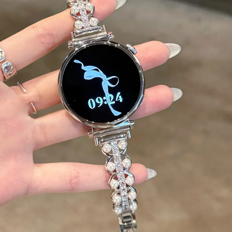 Pearl studded metal for HUAWEI Watch Fit3/Fit4 and HUAWEI Band 8/9/10 NFC Manual Wristband
Pearl studded metal for HUAWEI Watch Fit3/Fit4 and HUAWEI Band 8/9/10 NFC Manual Wristband