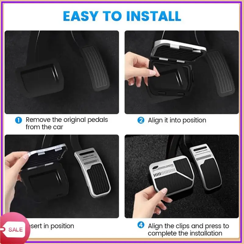 Prominent For Tesla Model Y Model 3 2023 Pedal Covers, Gas Pedal Brake Pedal Accelerator Pedal Cover Replacement Parts (Silver)
Prominent For Tesla Model Y Model 3 2023 Pedal Covers, Gas Pedal Brake Pedal Accelerator Pedal Cover Replacement Parts (Silver)