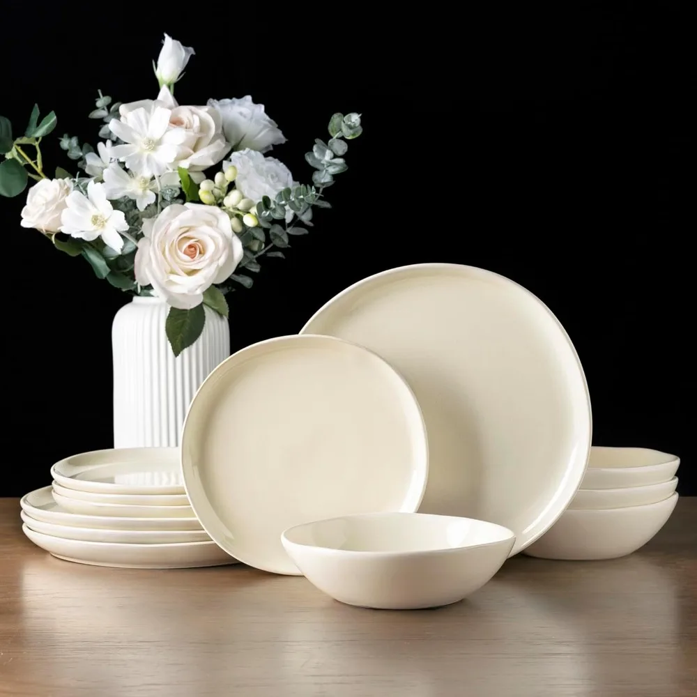 AmorArc Ceramic Dinnerware Sets,Handmade Reactive Glaze Plates and Bowls Sets,Highly Chip and Crack Resistant | Dishwasher & Mic
AmorArc Ceramic Dinnerware Sets,Handmade Reactive Glaze Plates and Bowls Sets,Highly Chip and Crack Resistant | Dishwasher & Mic