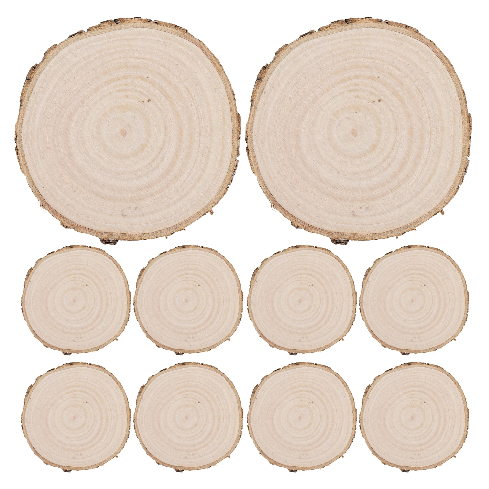 10 Pcs Decorative Log Pieces Unpainted Wood Slice Round Circles Natural Wooden Slices for Crafts Home Decoration Diy Projects
10 Pcs Decorative Log Pieces Unpainted Wood Slice Round Circles Natural Wooden Slices for Crafts Home Decoration Diy Projects
