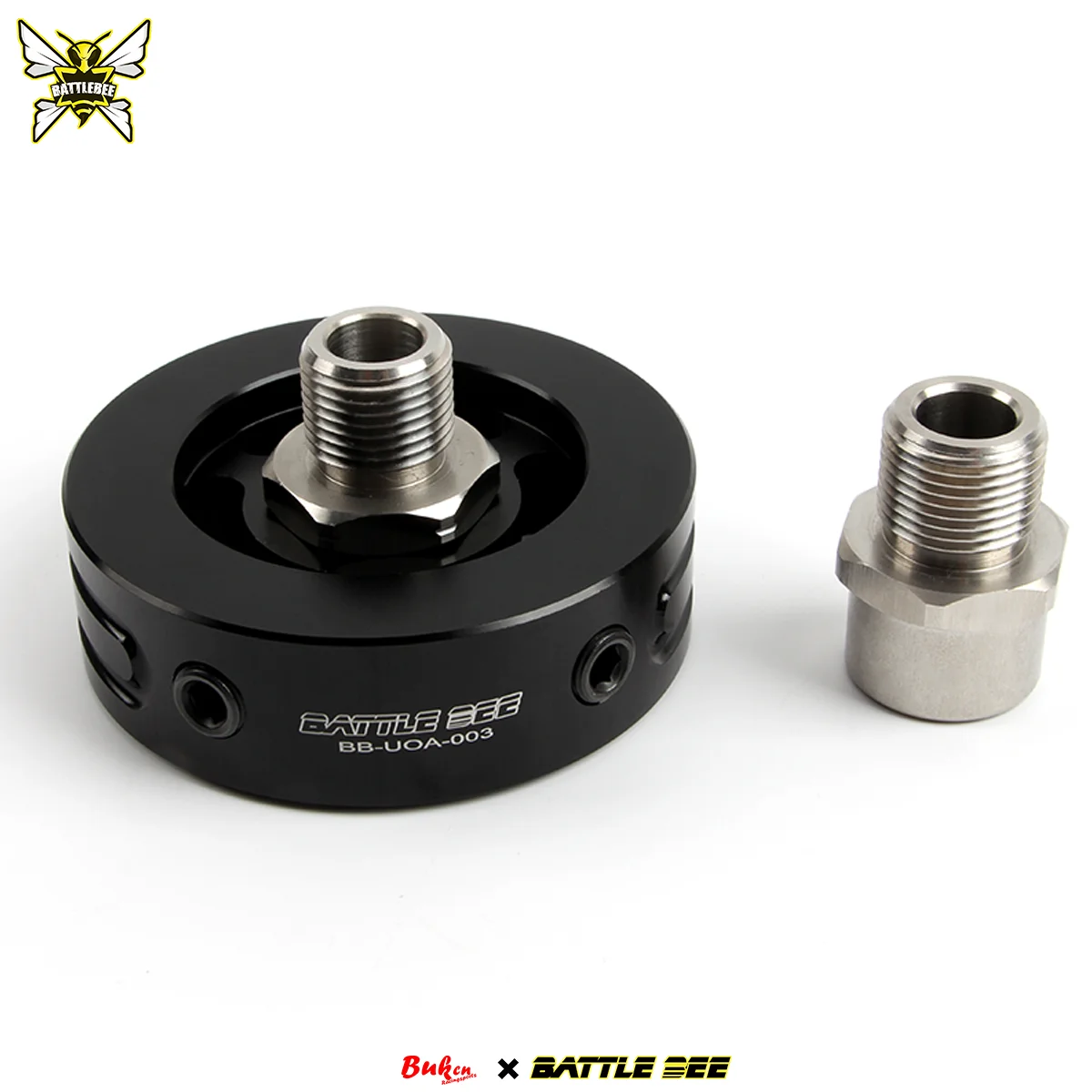 -BATTLEBEE Universal Oil Cooler Adapter Oil Temp Pressure Gauge Sensor Filter Adapter Big Plate M20x1.5 3/4-16UNF BB-UOA-003
-BATTLEBEE Universal Oil Cooler Adapter Oil Temp Pressure Gauge Sensor Filter Adapter Big Plate M20x1.5 3/4-16UNF BB-UOA-003