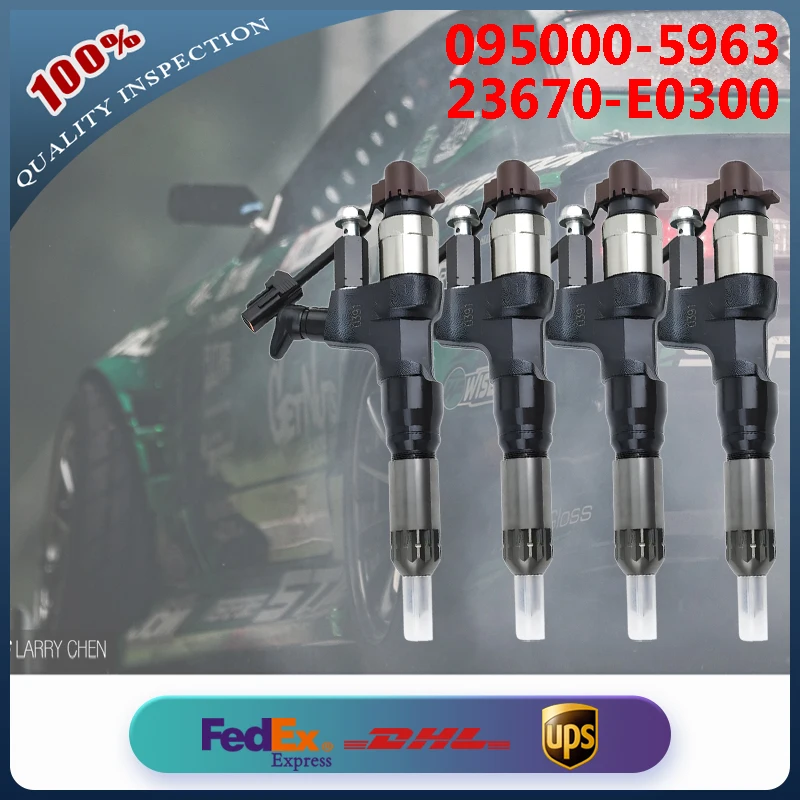 4PCS Common Rail Fuel Injector 095000-5963 095000-5960 23670-E0300 for Hino Engine J07E J08E J07C and Isuzu UD Truck
4PCS Common Rail Fuel Injector 095000-5963 095000-5960 23670-E0300 for Hino Engine J07E J08E J07C and Isuzu UD Truck