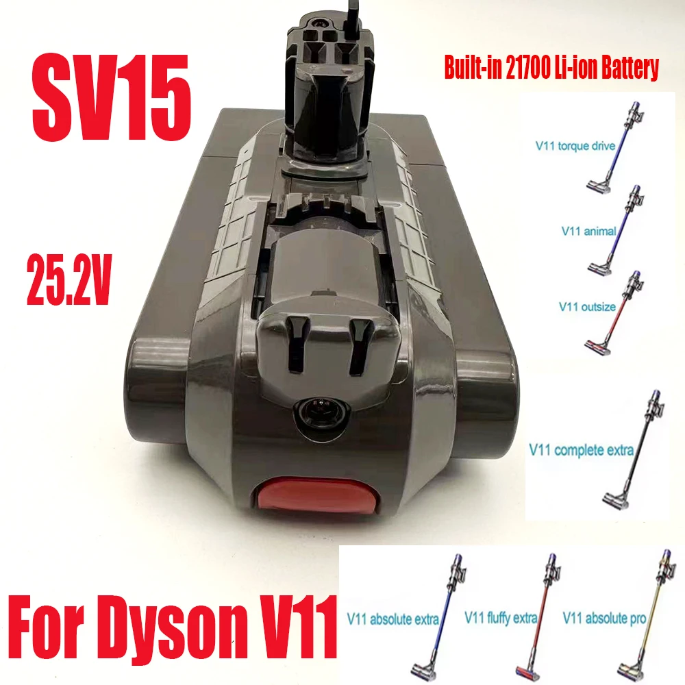 Dyson vacuum cleaners use lithium-ion batteries, Plus SV16V11 App Solute Extra V11 App Solute V11 Animal SV22, Actual 25.2V
Dyson vacuum cleaners use lithium-ion batteries, Plus SV16V11 App Solute Extra V11 App Solute V11 Animal SV22, Actual 25.2V
