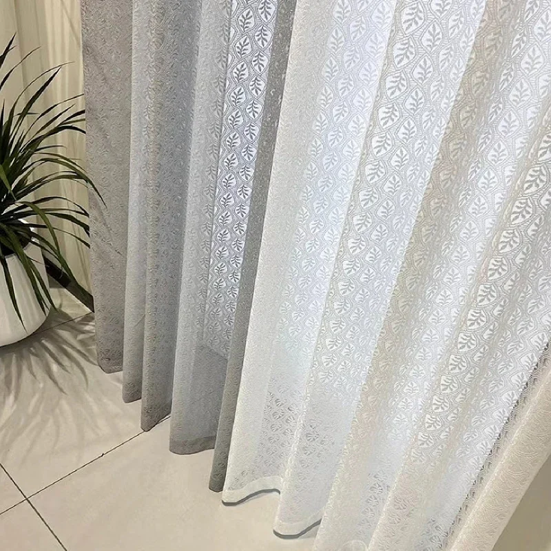 American Lace Leaf Embroidery White Window Screen Curtains For Living Room Bedroom French Window Balcony Window Customized
American Lace Leaf Embroidery White Window Screen Curtains For Living Room Bedroom French Window Balcony Window Customized