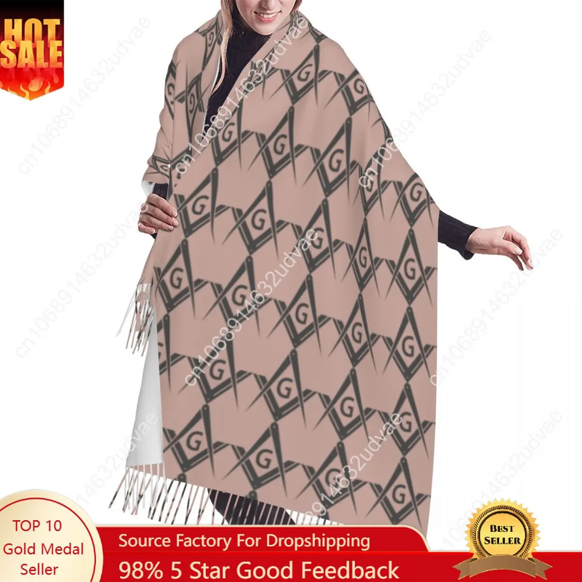 Freemason Logo Scarf Wrap for Women Long Winter Warm Tassel Shawl Unisex Masonic Mason Freemasonry Fashion Versatile Scarves
Freemason Logo Scarf Wrap for Women Long Winter Warm Tassel Shawl Unisex Masonic Mason Freemasonry Fashion Versatile Scarves