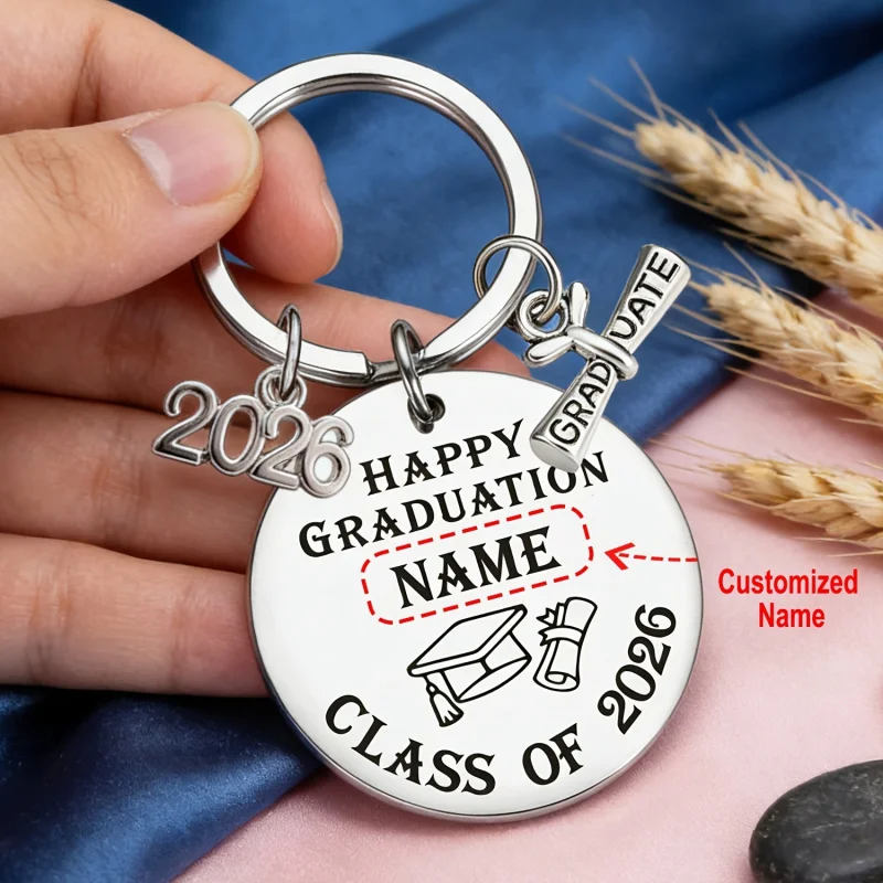 Stainless steel keychain, perfect gift for the 2026 graduation season, featuring the Class of name. Ideal present
Stainless steel keychain, perfect gift for the 2026 graduation season, featuring the Class of name. Ideal present