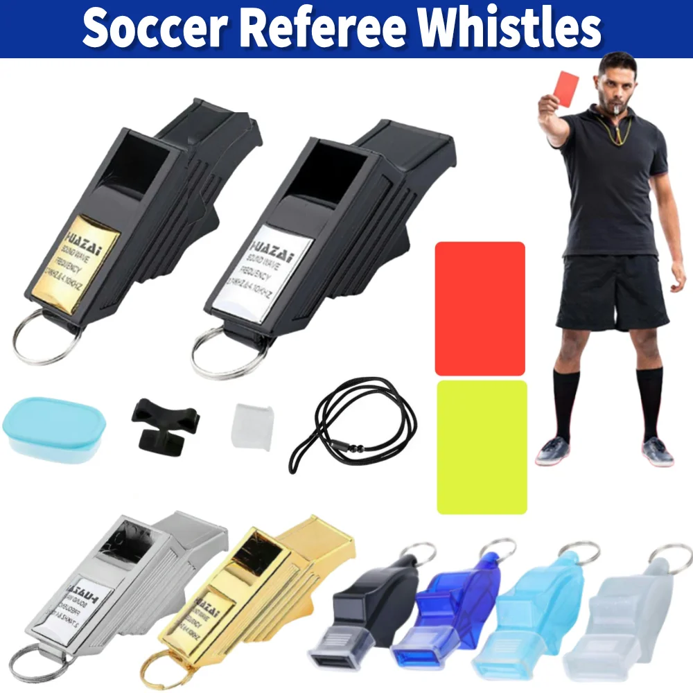 Professional Soccer Referee Whistles Big Sound Football Whistles Seedless Plastic Whistles Basketball Sports Cheerleader Whistle
Professional Soccer Referee Whistles Big Sound Football Whistles Seedless Plastic Whistles Basketball Sports Cheerleader Whistle