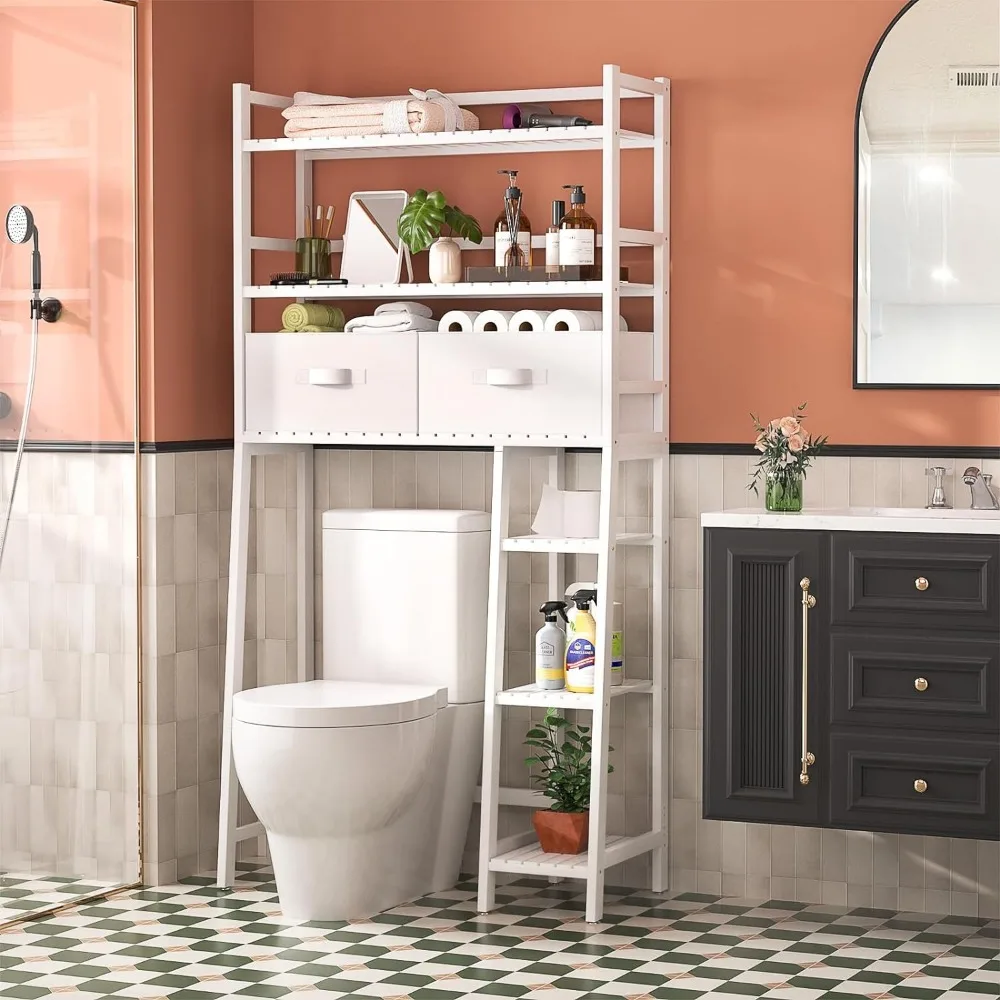 Shelf for Bathroom Accessories No Rust Bamboo Above Toilet Organizer Tower Rack With Toilet Paper Holder Stand Mass Storage Home
Shelf for Bathroom Accessories No Rust Bamboo Above Toilet Organizer Tower Rack With Toilet Paper Holder Stand Mass Storage Home