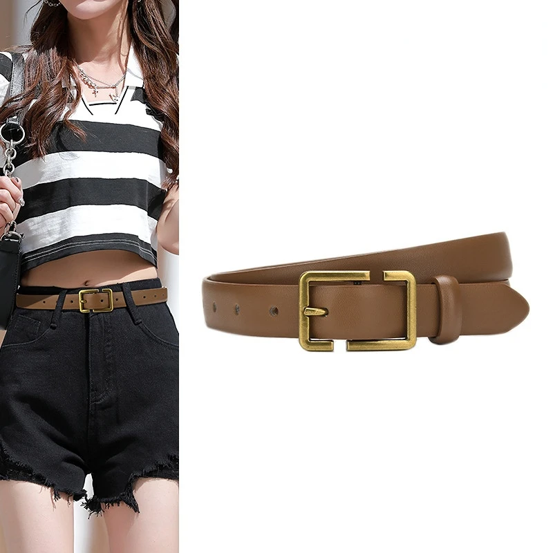 Luxury Brand Women's Belts Fashion Design Casual Jeans Coat Slim Waist Accessories Gothic Retro Girls Leather Waistband New
Luxury Brand Women's Belts Fashion Design Casual Jeans Coat Slim Waist Accessories Gothic Retro Girls Leather Waistband New