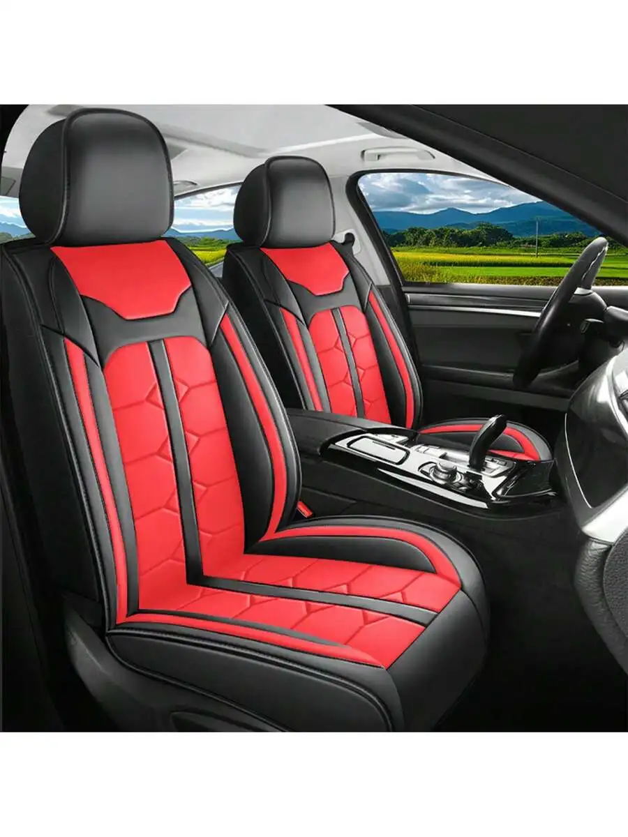 Universal PU Leather Car Seat Covers Full Set Waterproof Breathable Anti-Slip Airbag Compatible 5 Seats Black Red
Universal PU Leather Car Seat Covers Full Set Waterproof Breathable Anti-Slip Airbag Compatible 5 Seats Black Red