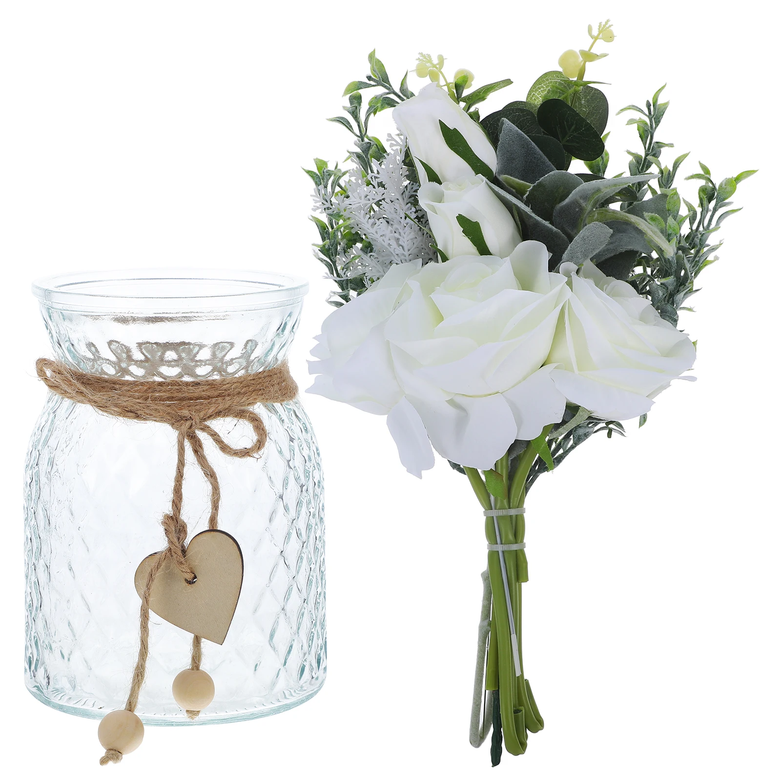 1 set Artificial Flowers Vase Decor Home Hotel Restaurant Table Bouquet Wedding Adornment Simulation Flower Ornament
1 set Artificial Flowers Vase Decor Home Hotel Restaurant Table Bouquet Wedding Adornment Simulation Flower Ornament