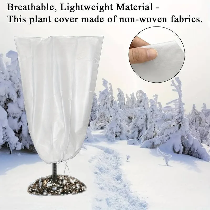 4-Pack Winter Plant Covers - Reusable Non-Woven Fabric Frost Protection for Outdoor Plants & Shrubs
4-Pack Winter Plant Covers - Reusable Non-Woven Fabric Frost Protection for Outdoor Plants & Shrubs