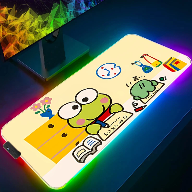 Mouse Pad RGB Gamer Backlight Games Kawaii Mouse Pad K-kero K-kero K-keroppi XXL Keyboard Pad Large Mousepad LED Gaming Desk Mat
Mouse Pad RGB Gamer Backlight Games Kawaii Mouse Pad K-kero K-kero K-keroppi XXL Keyboard Pad Large Mousepad LED Gaming Desk Mat
