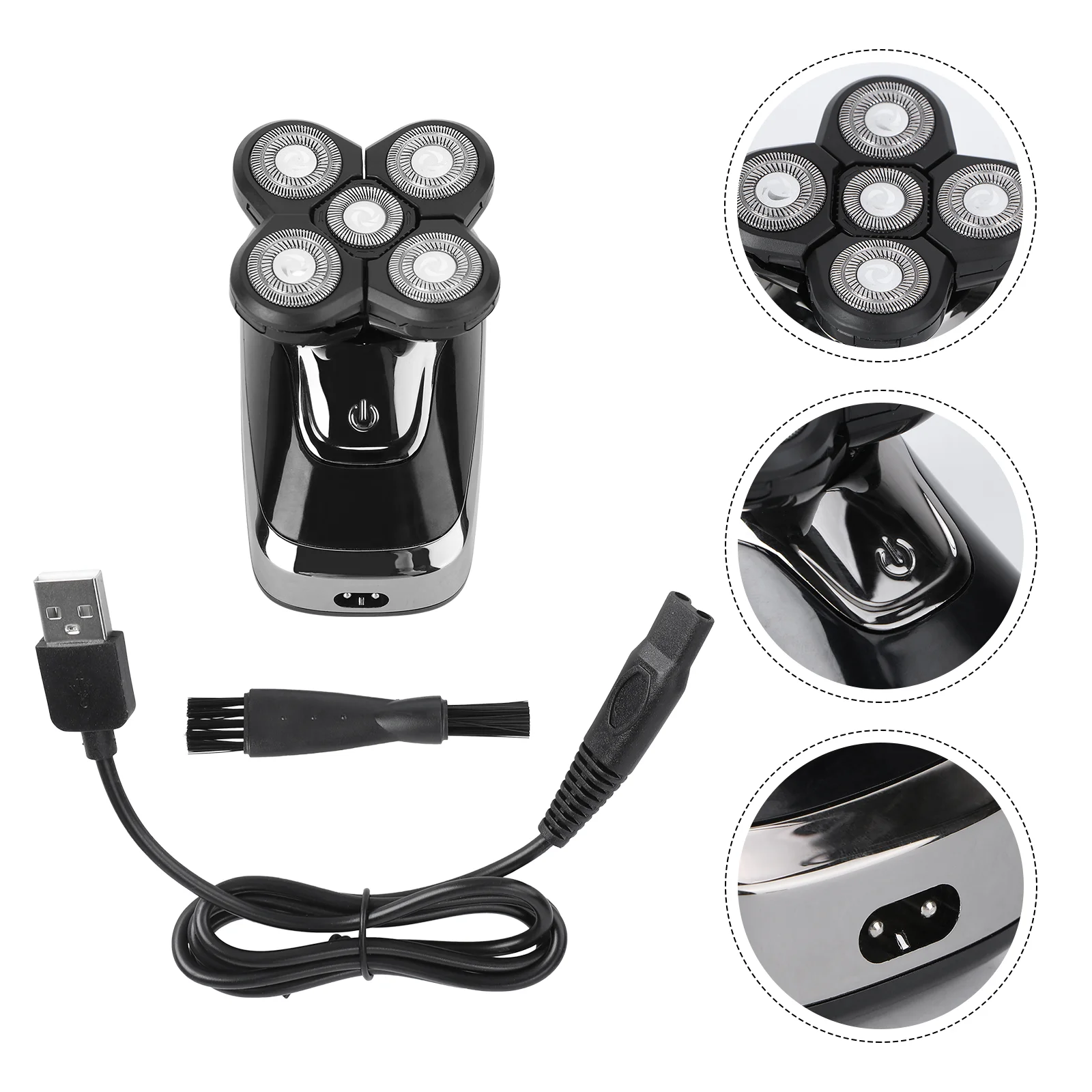 5 Blades Electric Shaver Rotate Face Brush Charge For Men Hair Trimmer USB Rechargeable Razor Man
5 Blades Electric Shaver Rotate Face Brush Charge For Men Hair Trimmer USB Rechargeable Razor Man