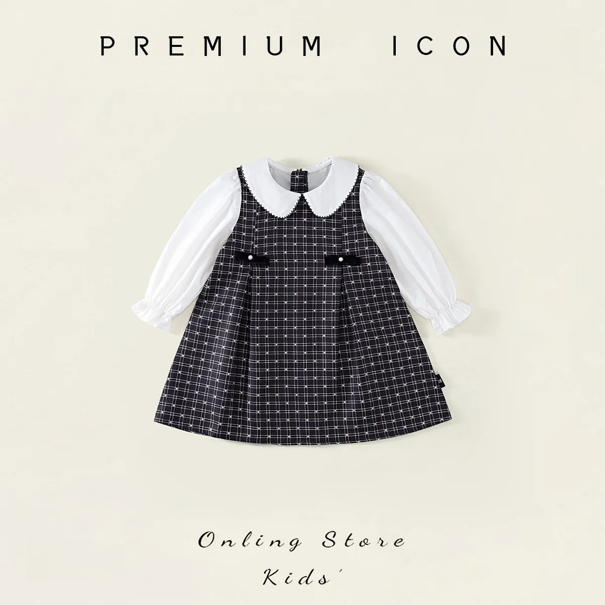 Girls Thousand Bird Grid Dress 2025 Spring and Autumn New Baby Peter Pan Collar Long Sleeve Princess Dress
Girls Thousand Bird Grid Dress 2025 Spring and Autumn New Baby Peter Pan Collar Long Sleeve Princess Dress