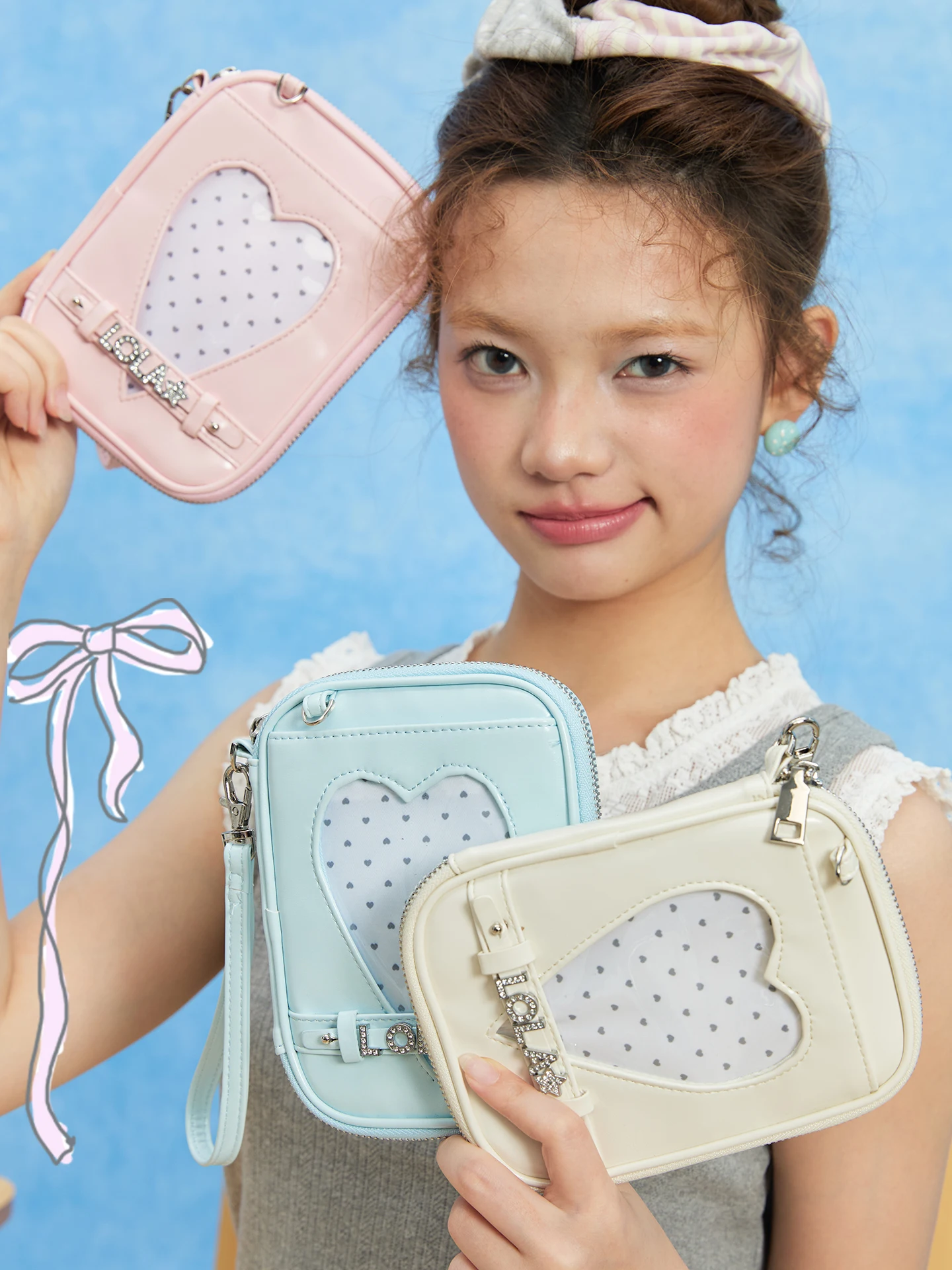 Design Star Chaser DIY Heart Shaped Portable Document Storage Bag Cool Zipper Passport Bag for Women Handbag
Design Star Chaser DIY Heart Shaped Portable Document Storage Bag Cool Zipper Passport Bag for Women Handbag