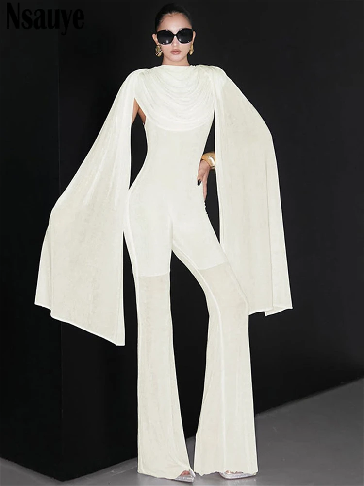 Nsauye Women Elegant Bodycon White Summer Sexy Night Club Jumpsuits High Waist One Pieces Fashion Rompers Overalls Tops 2025
Nsauye Women Elegant Bodycon White Summer Sexy Night Club Jumpsuits High Waist One Pieces Fashion Rompers Overalls Tops 2025