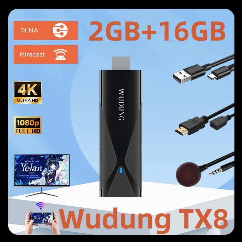 Wudung TX8 TV Dongle Android10 Allwinner H313 BT Smart TV Stick Channel Mini 2GB 16GB 2.4G Wifi 4K HD Media Player Set Top Box
Wudung TX8 TV Dongle Android10 Allwinner H313 BT Smart TV Stick Channel Mini 2GB 16GB 2.4G Wifi 4K HD Media Player Set Top Box