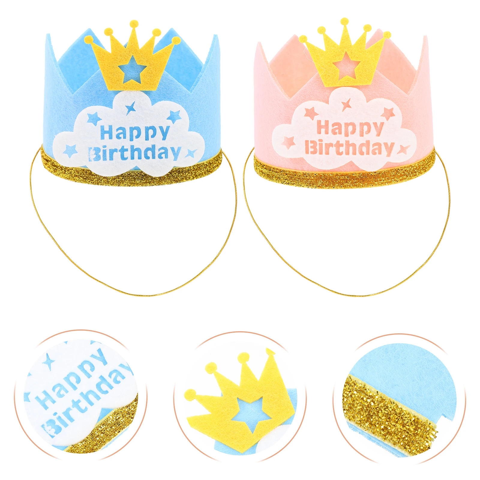 6 Pcs Birthday Party Hat Crowns Hats for Babies Kids Has Accessories Cloth Supply Decorative Colorful Decorate
6 Pcs Birthday Party Hat Crowns Hats for Babies Kids Has Accessories Cloth Supply Decorative Colorful Decorate