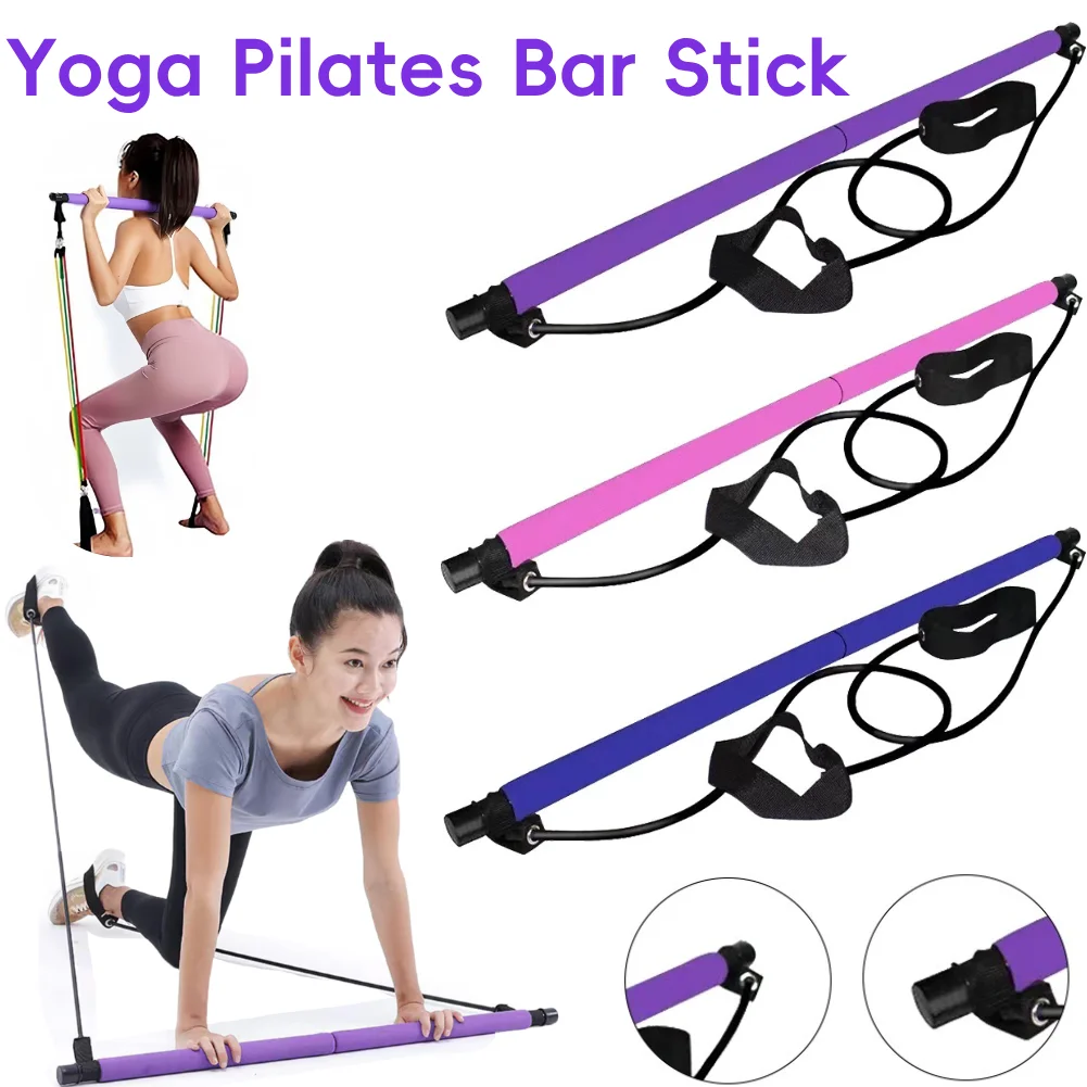 Portable Yoga Pilates Bar Stick Fitness Bar Stick with Resistance Band Yoga Exercise Bar Foot Loop Pilates Exercise Kit
Portable Yoga Pilates Bar Stick Fitness Bar Stick with Resistance Band Yoga Exercise Bar Foot Loop Pilates Exercise Kit
