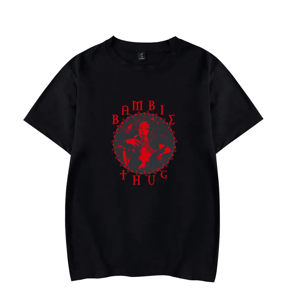 Bambie Thug Logo T-shirts Cospaly Women Men 2025 Fashion Casual Short Sleeve Streetwear Tee
Bambie Thug Logo T-shirts Cospaly Women Men 2025 Fashion Casual Short Sleeve Streetwear Tee