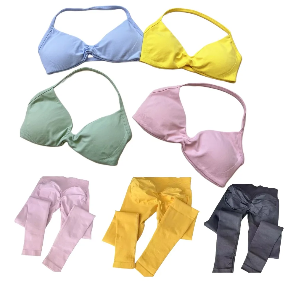 New High-quality Sports Suit with Neck Hanging Sports Thin Shoulder Straps Bra Sports Fitness Hip Lifting Long Pants Set
New High-quality Sports Suit with Neck Hanging Sports Thin Shoulder Straps Bra Sports Fitness Hip Lifting Long Pants Set