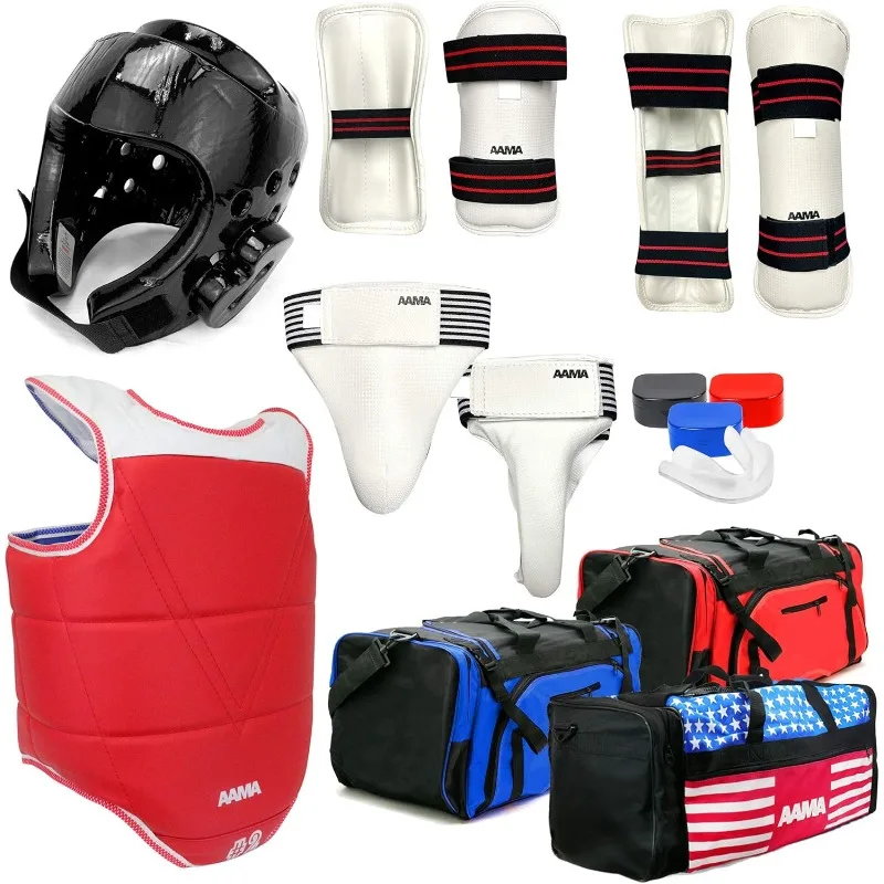 AAMA Complete Taekwondo Sparring Protective Gear Equipment Set - Customizable,Black
AAMA Complete Taekwondo Sparring Protective Gear Equipment Set - Customizable,Black