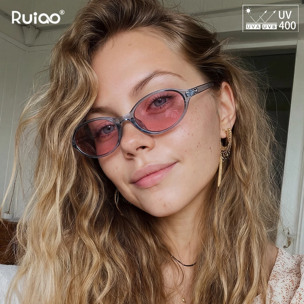 Ruiao Y2K Small Oval Sunglasses 2026 Women Retro Narrow Frame UV400 Fashion Trendy Sunnies for Beach Travel Street Party eyewear
Ruiao Y2K Small Oval Sunglasses 2026 Women Retro Narrow Frame UV400 Fashion Trendy Sunnies for Beach Travel Street Party eyewear