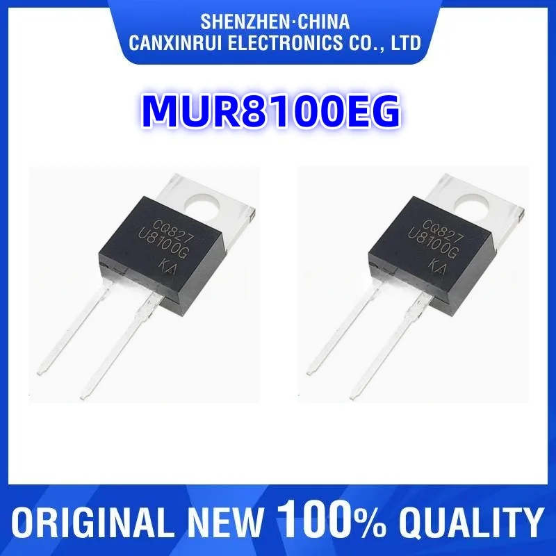 U8100E U8100EG MUR8100EG TO-220 ON New Original Imported Genuine Low Power Through-hole
U8100E U8100EG MUR8100EG TO-220 ON New Original Imported Genuine Low Power Through-hole