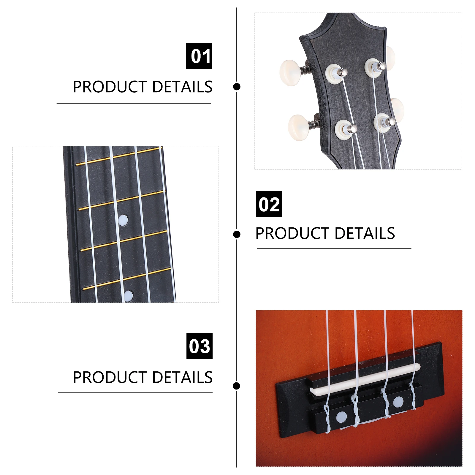 Ukulele Suit Mini Guitar for Musical Instrument Beginners Basswood 
Ukulele Suit Mini Guitar for Musical Instrument Beginners Basswood