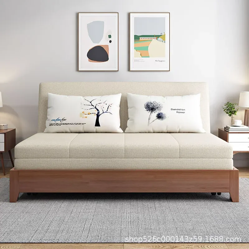Solid wood sofa bed, multi-functional and economical, small apartment with storage, double modern minimalist dual-purpose telesc
Solid wood sofa bed, multi-functional and economical, small apartment with storage, double modern minimalist dual-purpose telesc